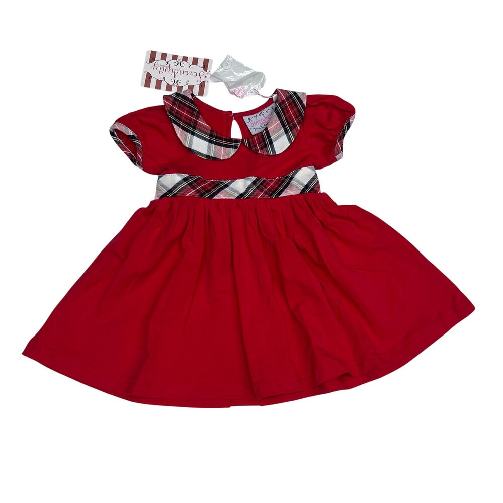 NWT Serendipity Size 4 Tartan Peter Pan Dress
